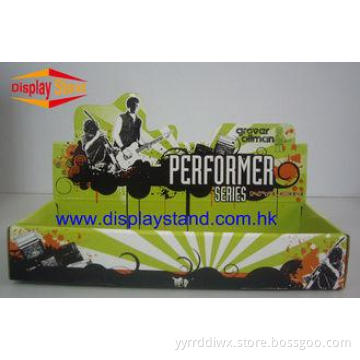 Desk Top CD Paper Cardboard Retail Display Stands , PP lami